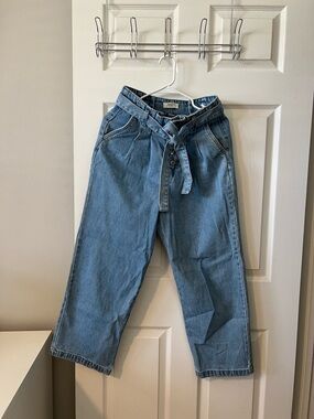 Forever 21 Light Blue Denim Paperbag Waist Jeans